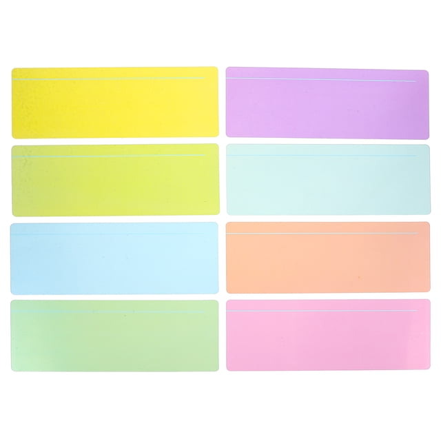 Miangastore 8Pcs Clear Overlays Bookmark Students Highlight Strips Student Colorful Reading Overlays