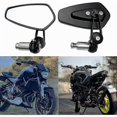 thumbnail image 1 of Motorcycle Handlebar Mirrors Motorbike Mirrors compatible XJ6 MT01 MT03 MT07 MT09 (Black), 1 of 5