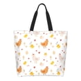 thumbnail image 1 of Disketp Funny Chicken Bolsa Tote Estampada para Mujer, Bolso de Hombro y de Mano para Compras y Viajes, 1 of 8