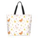 thumbnail image 1 of Balery Funny Chicken Bolsa Tote Estilo Estético con Cremalleras, Bolsa de Hombro, Bolsa de Compras Grande y Plegable, 1 of 8