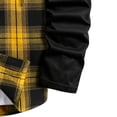 thumbnail image 5 of Plus Size Shirt Jackets for Mens Long Sleeve Hooded Pattern Windbreakerwith Pockets Lightweight Fashion Jackets Basic Shirts Gifts for Men Yellow S, 5 of 7