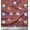 Dark Rose Brown, variant on Soimoi Crepe Silk Fabric Berries & Damask Decorative Printed Craft Fabric by The Yard 42 Inch Wide