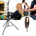 thumbnail image 2 of Hair  Model Head Stand Rack Floor Mannequin Tripod Tripod Stand Hairdressing Training, 2 of 8