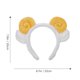 thumbnail image 4 of Aros para el cabello con shofar amarillo, diadema decorativa, adorables bandas para el cabello con cuerno de oveja, aros para la cabeza con orejas de oveja, suministros para decoraciones de fiestas, 4 of 6