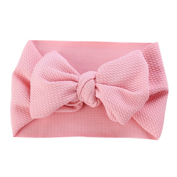 Elastic Knitted Fabric Headband DIY Baby Big Bow Headband Fashion Wide Accessory for Girls and Women