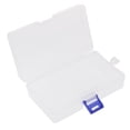 thumbnail image 1 of Paquete de 2-15 contenedores de colección de cajas de almacenamiento de plástico transparente con tapa 14x8.8x3.5cm, 1 of 10
