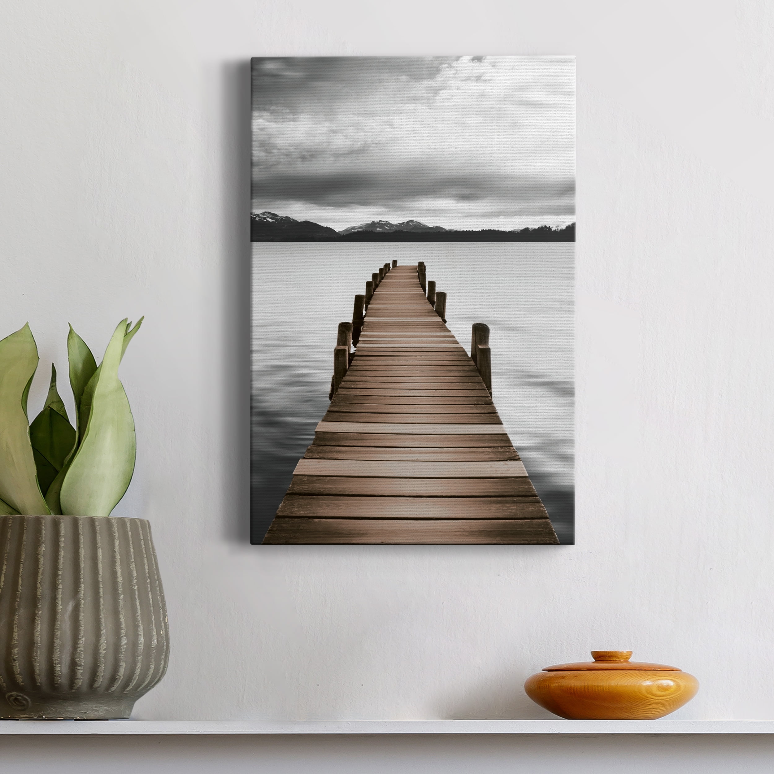 Mountain Jetty Premium Gallery Wrapped Canvas - Ready to Hang - 18 x 27