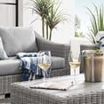 thumbnail image 6 of Lounge Sectional Sofa Chair Set, Rattan, Wicker, Grey Gray, Modern Contemporary Urban Design, Outdoor Patio Balcony Cafe Bistro Garden Furniture Hotel Hospitality, 6 of 10