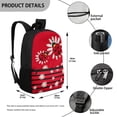 thumbnail image 5 of Uourmeti Ladybug Daisy Backpack, Adjustable Comfort Straps School Backpack 17 Inch Premium Non Fade Student Bookbag for Travel Daily Use, 5 of 6