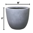 thumbnail image 4 of GUAGNDONG CREATIVE STONE GARDEN DECORATION CO.,LTD Durx-litecrete  Lightweight Concrete Modern Seamless Round Cement Color Planter-Small -, 4 of 5
