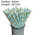 thumbnail image 3 of TUOBARR Disposable Paper Straw Color Coated G Ilt Paper Drink Straw, 3 of 3
