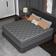 thumbnail image 4 of Mokiiya 12 inch King Mattress Gel Memory Foam Pocket Innerspring Hybrid Mattress In a Box Medium Firm, Adult, 4 of 7