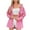Pink, variant on 2024 Jean Jackets for Women Fashion Button Down Denim Coat Western Fall Shacket Jacket with Pockets