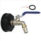 thumbnail image 5 of 2X IBC Ball Outlet Tap Tank Adaptador de Drenaje de Alimenticio de 3/4 Pulgadas S60X6 Tanque de 1000 L Contenedor de Agua de Lluvia Válvula de Grifo de Manguera de Latón, 5 of 5