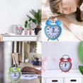 thumbnail image 2 of Heart Shape Bell Alarm Clock No Ticking Silent Night Light for Time Clocks for Kids Girls Bedroom Snooze Wake Up Clocks Gift Supplies, 2 of 5
