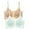 Sky Blue, variant on 2-Pack Women Bra Pure Color Thin Smooth Silk Back Support Seamless Sports Bra For Activity PK2