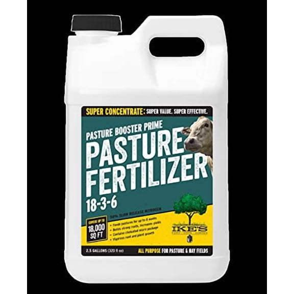 Ike's 114235 Pasture Booster Fertilizer - Liquid, Prime 18-3-6, 2.5 gal Jug, Plant Growth