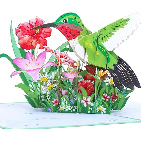 Hummingbird Pop Up Card - 7x10 Inches Greetings Card with 3D Avian Design for Birthdays | Perfect for Spreading Joy on Any Occasion | Elevate Your Gifting Game with Best Paper Greetings