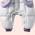 thumbnail image 7 of 6-12 Months Newborn Baby Winter Hooded Snowsuit Deer Ear Padded Romper Infant Zipper Warm Jumpsuit Outfit, 7 of 7