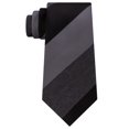 thumbnail image 1 of Kenneth Cole Mens Tonal Stripe Self-tied Necktie, Black, One Size, 1 of 1