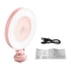 thumbnail image 5 of D07 Luz de relleno circular de belleza para selfies con transmisión en vivo móvil, cámara recargable, hebilla de bota caliente, luz rosa, 5 of 5