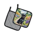 thumbnail image 2 of Affenpinscher Spring Garden Pair of Pot Holders, 2 of 5