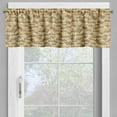 thumbnail image 4 of Ambesonne Retro Valance & Curtain, Village Town Houses Roofs, 55"x24", Reseda Green Sand Brown, 4 of 7