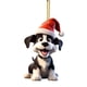 thumbnail image 2 of Adorno colgante de Navidad para perro - Pequeña mochila acrílica para coche y decoración para árbol, casa, pared, regalos, 2 of 6