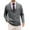 Dark Gray, variant on HomeGardon Cardigan Sweaters for Men Solid Color Long Sleeved V-Neck Button Down Collar Slim Knit Sweater,M-XXXL
