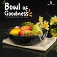 thumbnail image 4 of Radicaln Marble Fruit Bowl Storage 10" Black Handmade - Serving Bowl For Kitchen Counter - Home Décor, 4 of 7