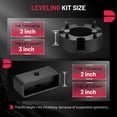 thumbnail image 7 of Leveling Lift Kits Compatible with Toyota Tundra, 3" Front and 2" Rear Leveling Lift Kit for 2007-2021 Tundra 2WD 4WD, 6061 T6 Aluminum Billet Strut Spacers, 7 of 7