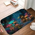 thumbnail image 5 of 1pc Magical Forest Cottage Absorbent Non-Slip Bathroom Thickened Flannel Rug Decor,Soft,Quick Drying,Suitable For Indoor/outdoor Use,Bathrooms,Bedrooms,Kitchens,Terrace,Laundry Rooms,16"x24", 5 of 9