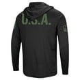 thumbnail image 3 of Men's Colosseum Black South Carolina Gamecocks OHT Military Appreciation Hoodie Long Sleeve T-Shirt, 3 of 4