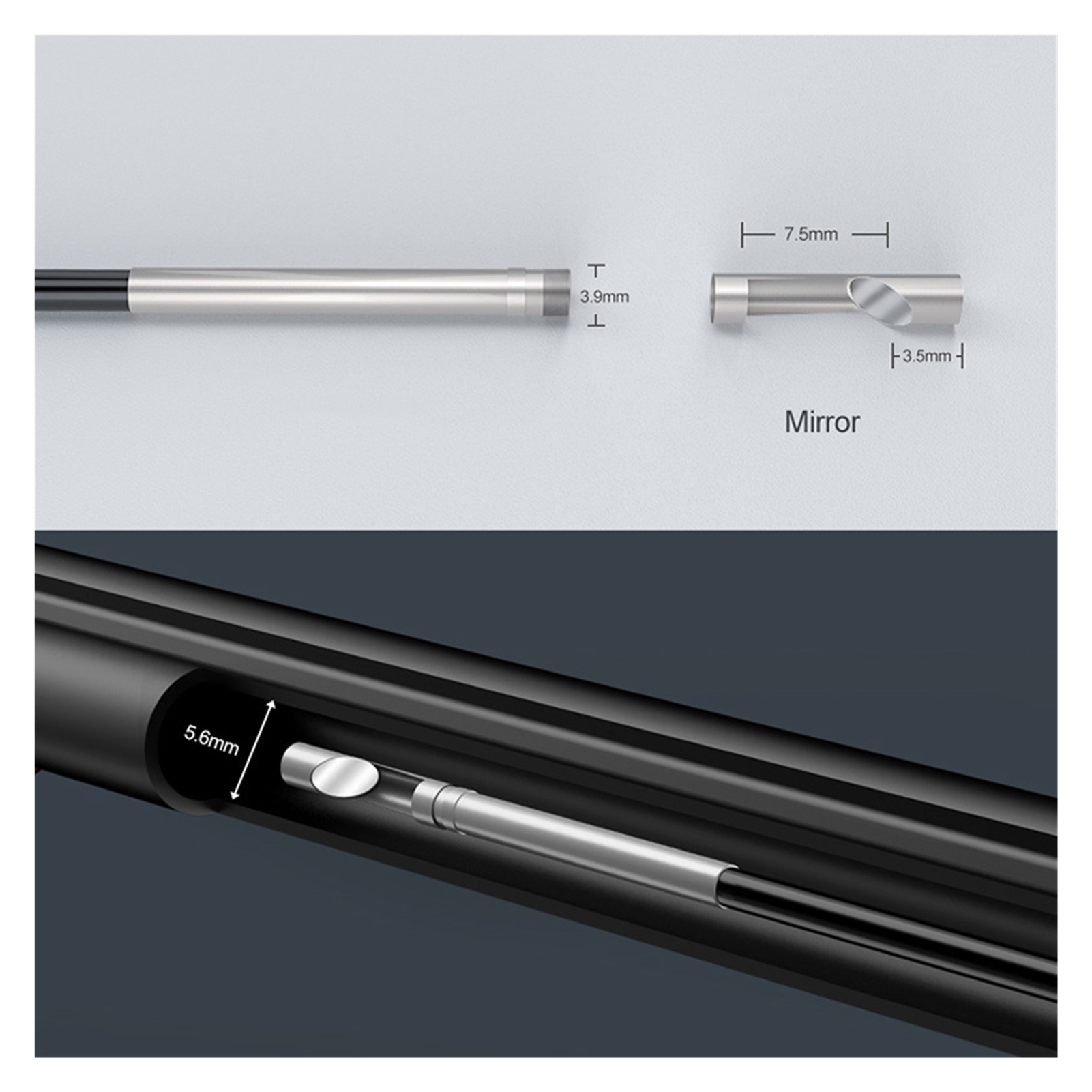 3.9mm LCD Endoscope Cleaning Visual Inspection Camera 20 Caliber & Larger Shooting Insertion Tube &4.3 Inch 1080P ,Various Applicable