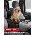 thumbnail image 3 of KBH Ford Center Console Cover for 2011-2016 F250 F350 Super Duty, Washable Fabric Middle Console Lid Armrest Cover for Truck Interior, Black(Jump Seat Console Only), 3 of 8