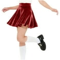 thumbnail image 6 of Miluxas Girl's Vintage Velvet Stretchy Mini Flared Skater Skirt Red 14-15 Years, 6 of 9