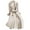Beige, variant on Pisexur Women's Single-Breasted Trench Coat Wool Coat Classic Lapel Mid-Length Overcoat Long Dress Jacket Solid Color Loose Outerwear Waterproof Pea Coat with Belt Buckle