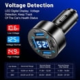 thumbnail image 2 of Cargador 66W Car 4-Port Light Adaptador de corriente para Huawei Xiaomi (3USB+1C) Azul, 2 of 4