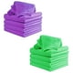 thumbnail image 3 of 16 piezas Pañuelo de absorción de agua Toallas suaves Toallas de limpieza facial Toallas de viaje portátiles (verde púrpura para cada 8 piezas), 3 of 5