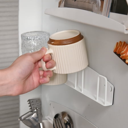 

loopsun Magnetic Refrigerator Cup Holder Metal Storage Rack Iron For Kitchen Refrigerator