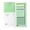 Green, variant on Sticky Notes Set, 480 Sheets Lined Portable Sticky NotePads, Self-Stick Memo Pads, Stick Index Tabs Flag Organizer for Office, Doors, Home, Reminders, List Making and Daily Organization, Green