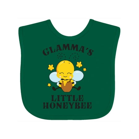 

Inktastic Cute Bee Glamma s Little Honeybee with Stars Gift Baby Boy or Baby Girl Bib