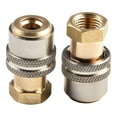 2 Pcs Lock On Air-Chuck 1/4NPT Brass Tire Air-Chuck for Inflator ...