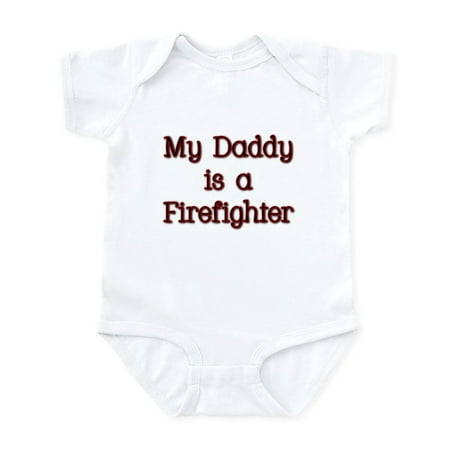 

CafePress - My Daddy Is A Firefighter Infant Bodysuit - Baby Light Bodysuit Size Newborn - 24 Months