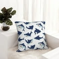 thumbnail image 6 of Fuzoiu Cute Shark Print Square Pillow Cover,Hidden Zipper Design,Luxury Square Pillow Case, Throw Pillow,Couch Cushion-20"x20", 6 of 7