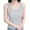 Gray, variant on Basic Ribbed Summer Tank Tops for Womens Cute Solid Color Sleeveless Crew Neck Blouses Casual Slim Fitted Shirts Red