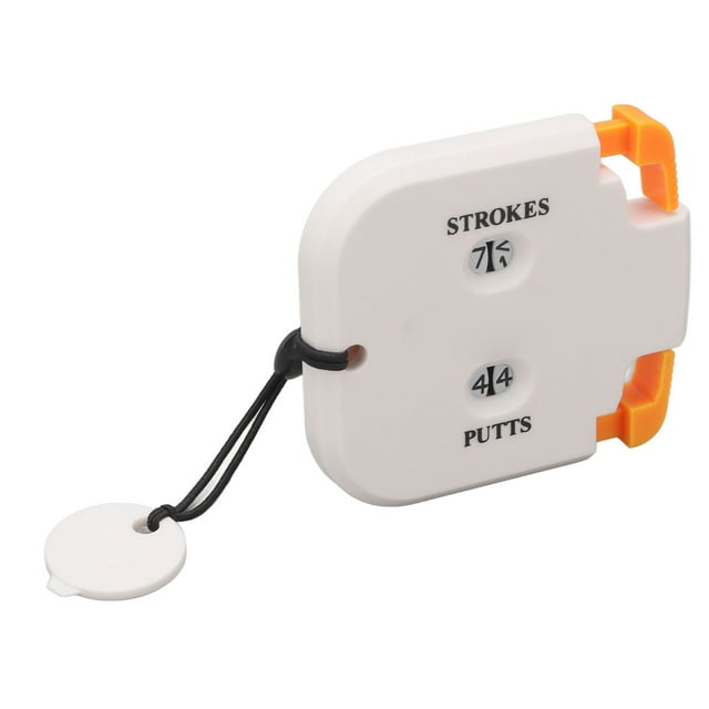 Stroke Counter, Score Counter Quick Zeroing 2 Dial Plates Pressing Mechanical Scoring For Competition White Body Orange Press
