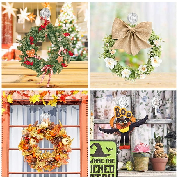 Suction cups for outdoor cheap wreaths
