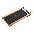 thumbnail image 6 of ExacMe Walking Pad, Wood Under Desk Treadmill for Home Office Walking Jogging, Portable Electric Exercise Treadmills with LED Display, Remote Control, TM2590NW (Natural), 6 of 9
