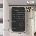 thumbnail image 5 of 1-Pack Hanging Jewelry Organizer 80-Pocket Dual-sided Jewelry Storage for Jewelry Earring Necklace Bracelet Ring Storage Travel Holder,Black, 5 of 9